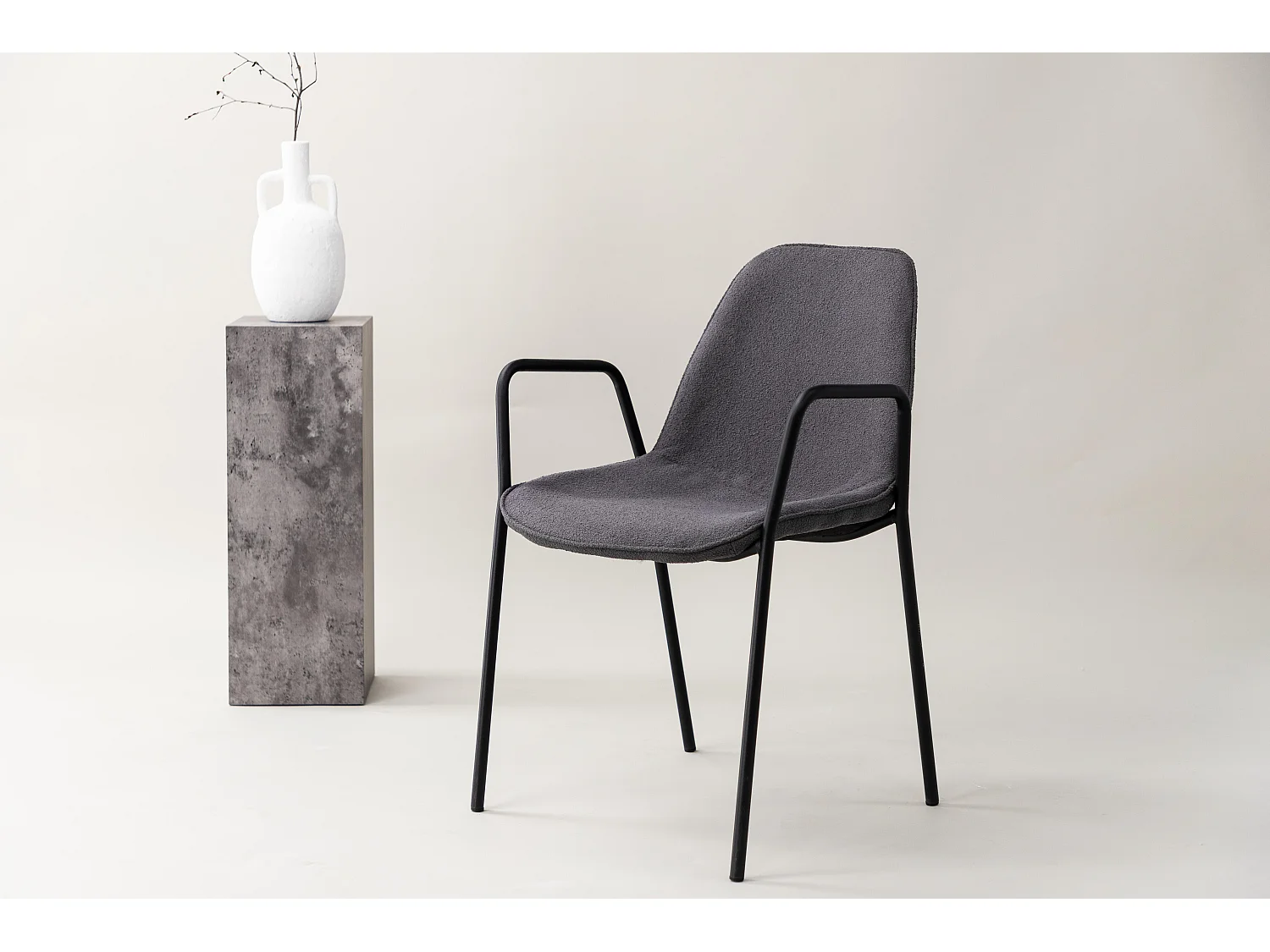 Eetkamerstoel KLÄDESHOLMEN DRC 1NOS 56x60x80 Donkergrijs