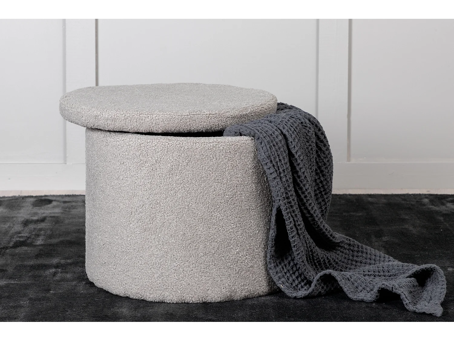 Poef DUNKEN P 1NOS 51x51x43 Grijs