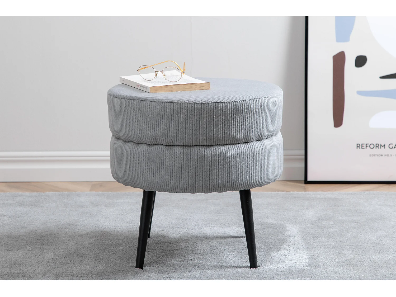 Puff POT P 1NOS 40x40x40 Cinzento