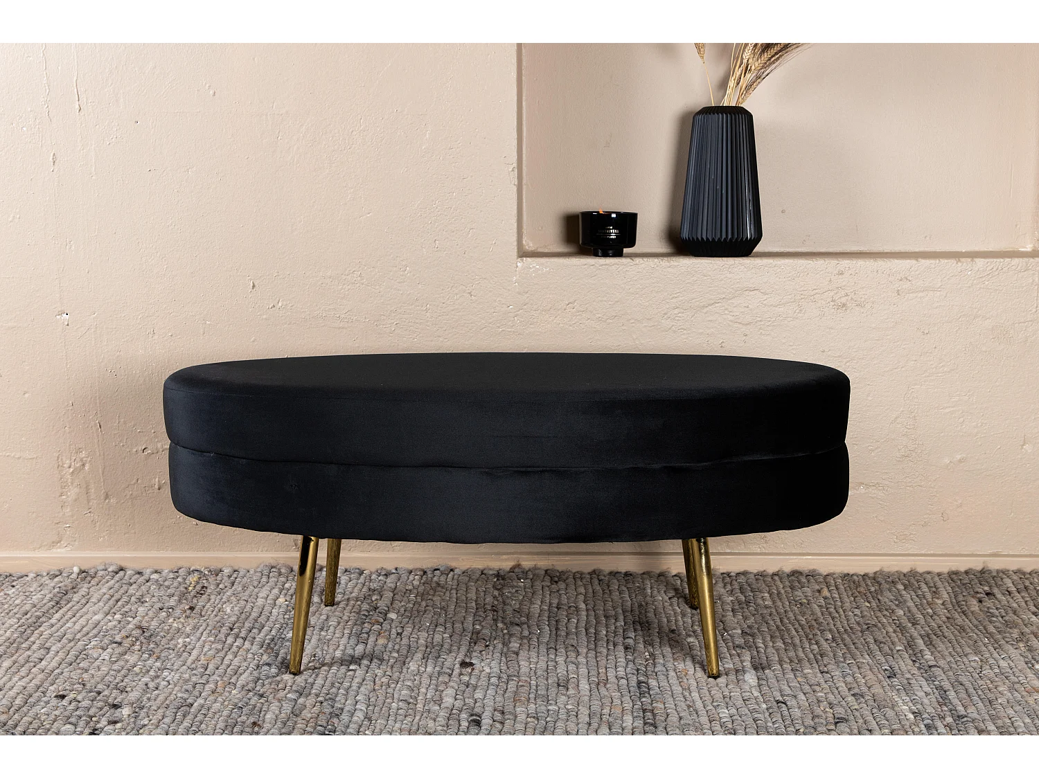 Pouf OTTO P 1NOS 100x40x41 Nero