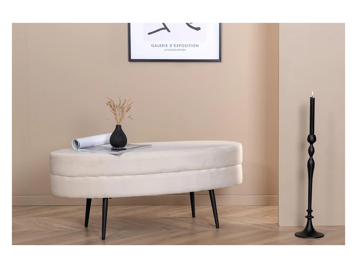 Puff OTTO P 1NOS 100x40x41 Branco