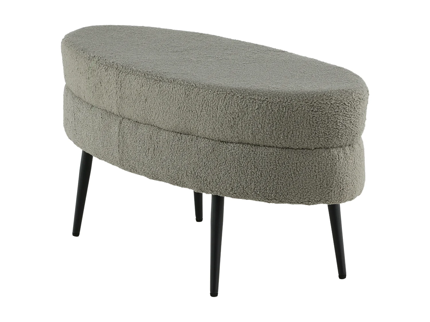 Poef OTTO P 1NOS 100x40x41 Grijs