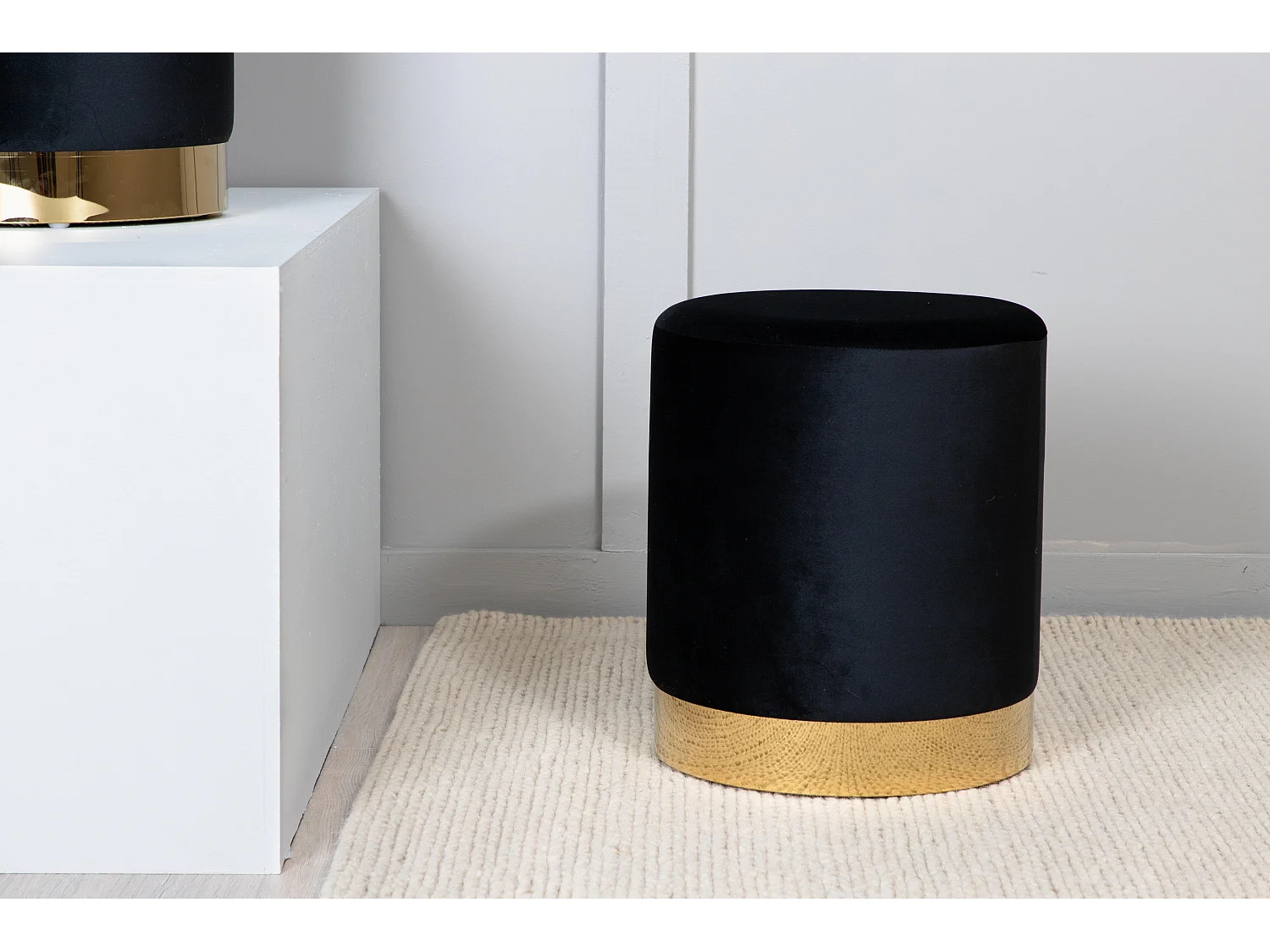 Pouf BENJI P 1NOS 35x35x43 Nero