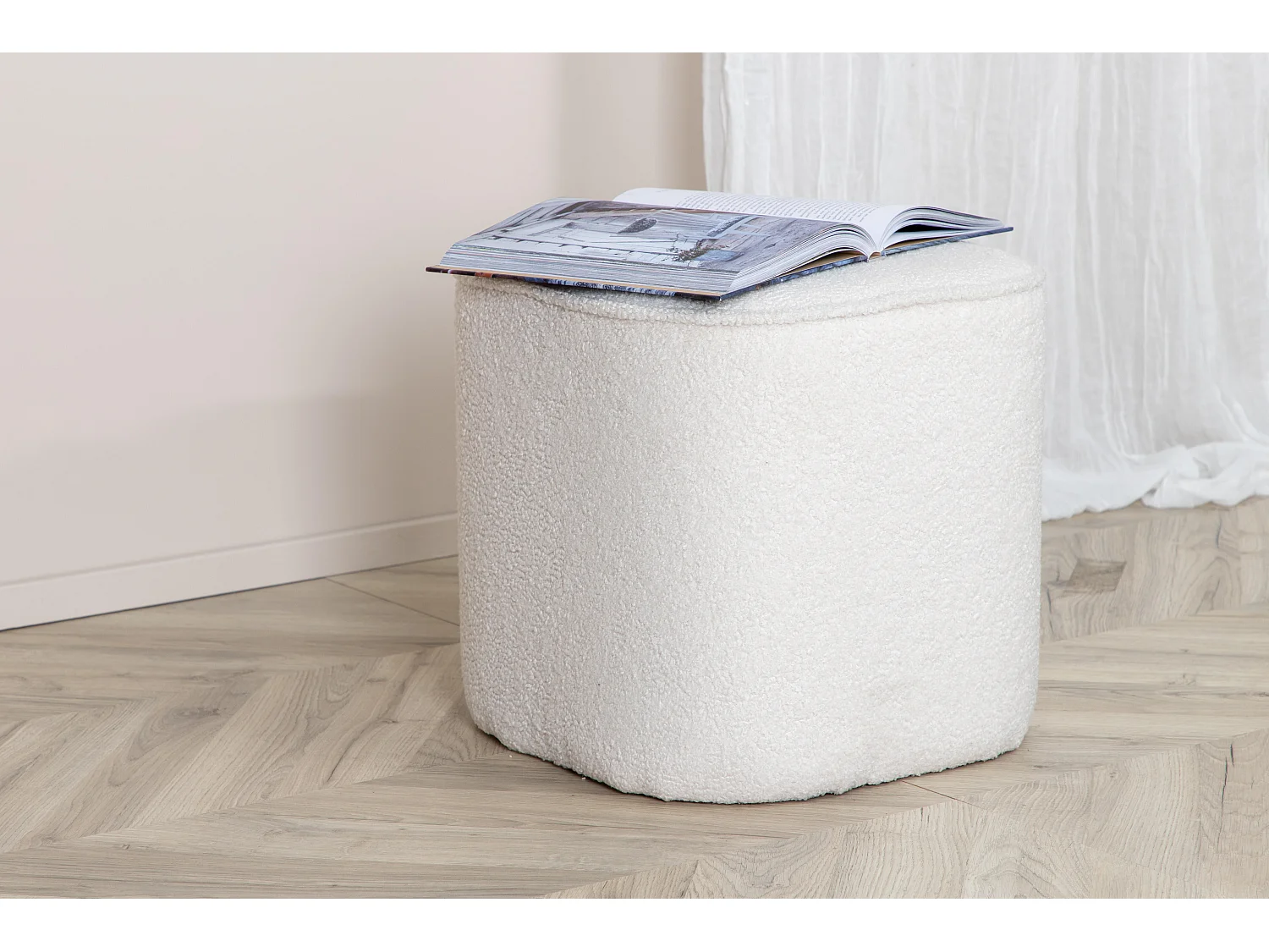 Pouf PIFF P 1NOS 44x44x41 Blanc