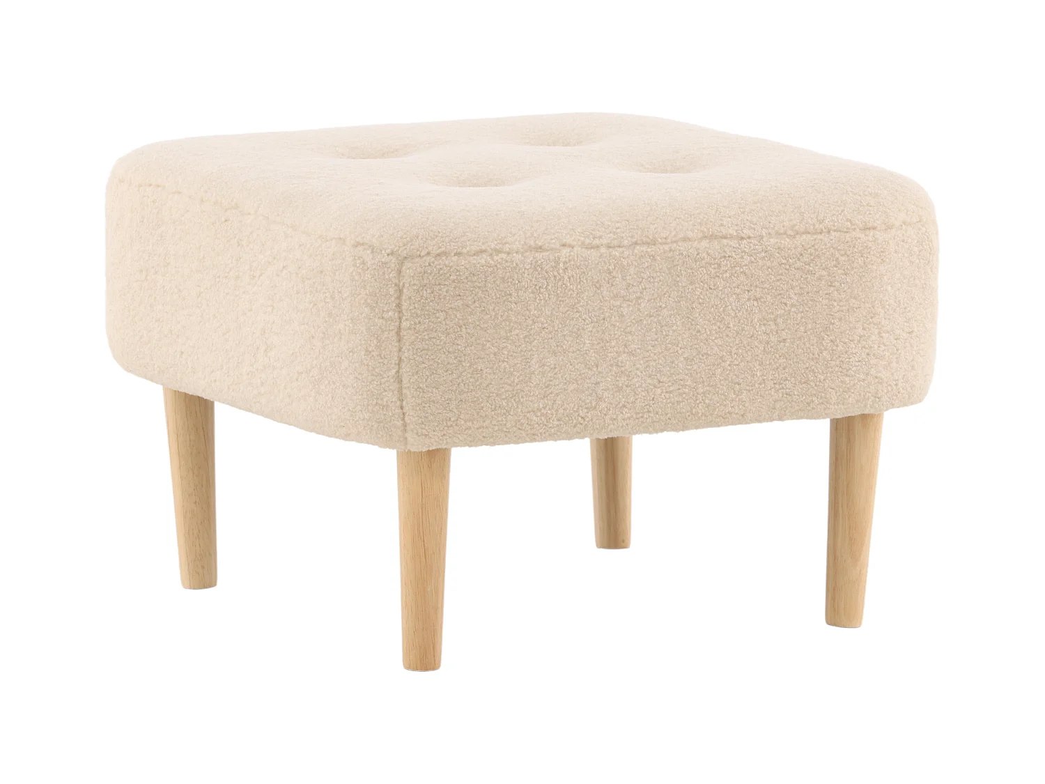 Pouf SALINA P 1NOS 59x59x40 Blanc