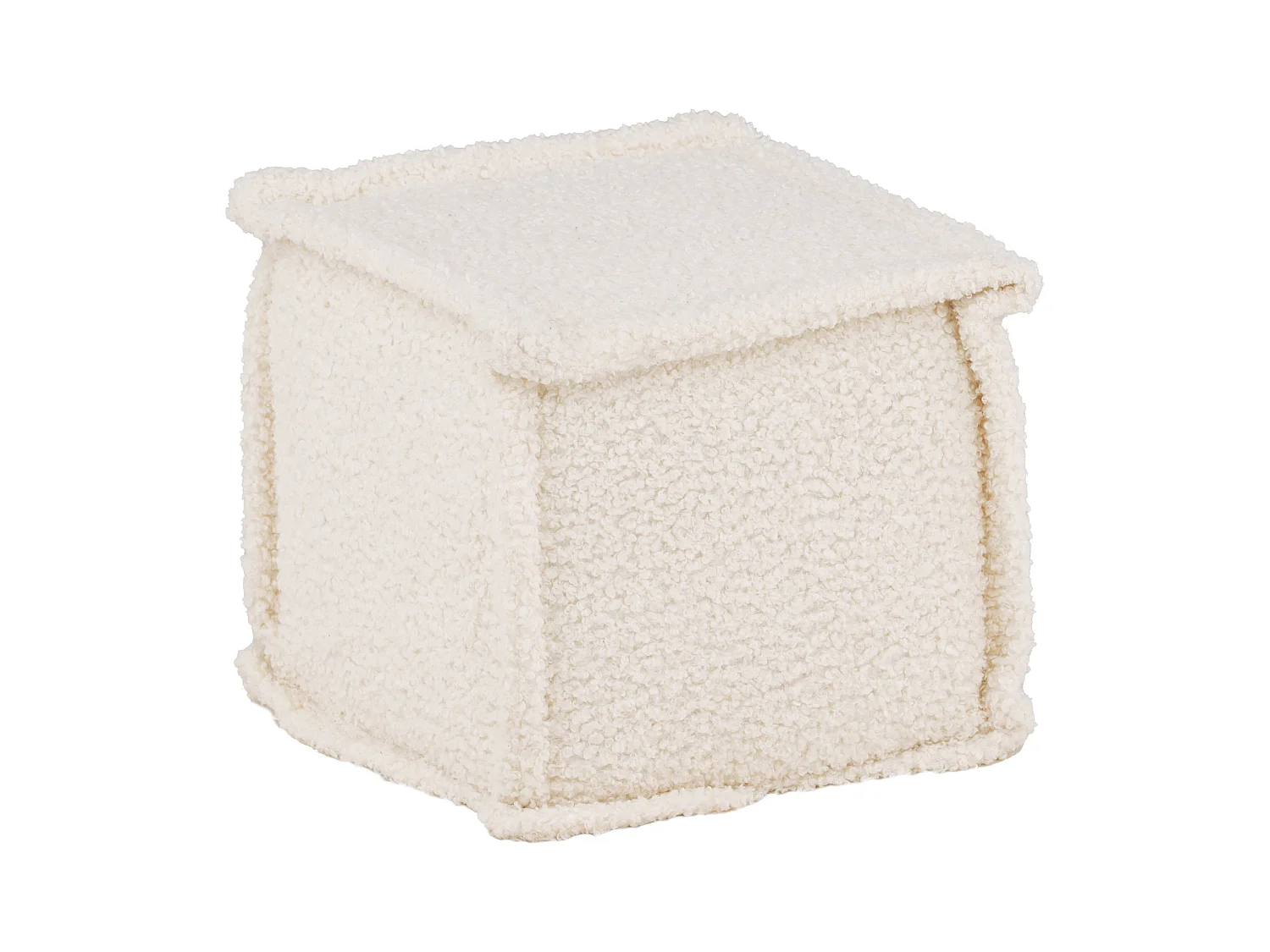 Pouf CASTINE P 1NOS 40x40x38 Blanc