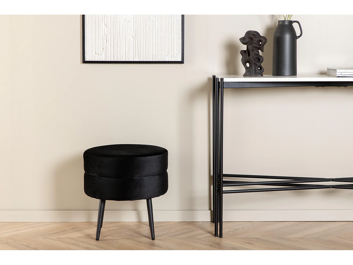 Pouf POT P 1NOS 40x40x40 Noir