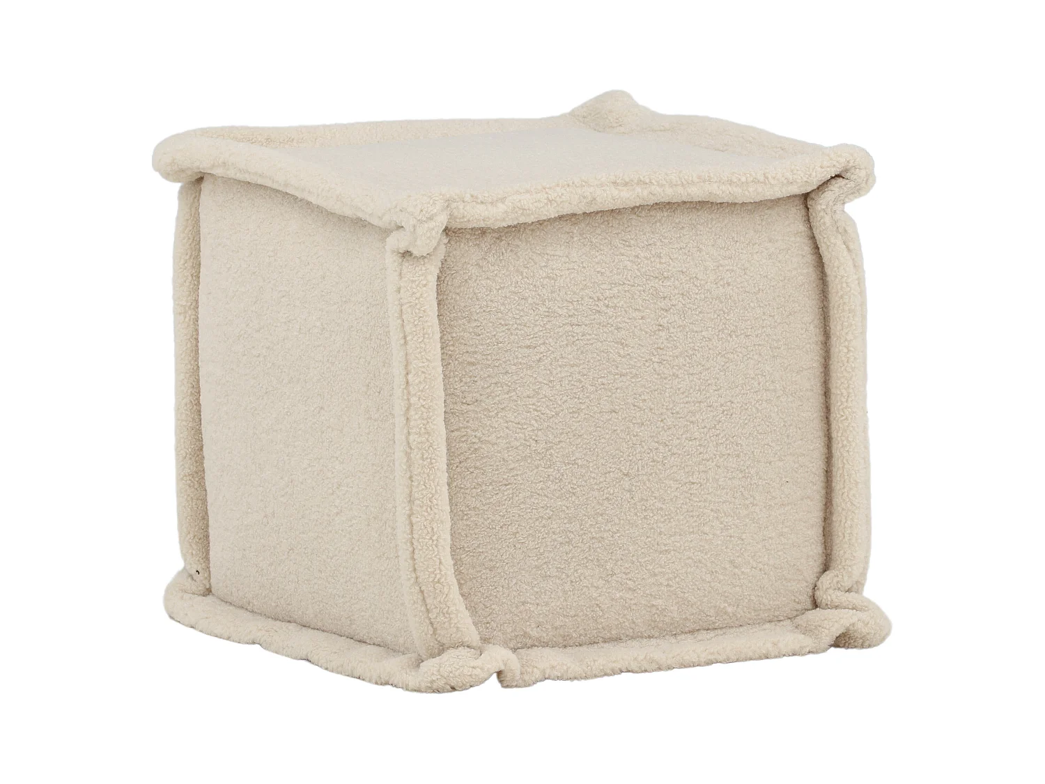 Pouf CASTINE P 1NOS 43x43x38 Blanc