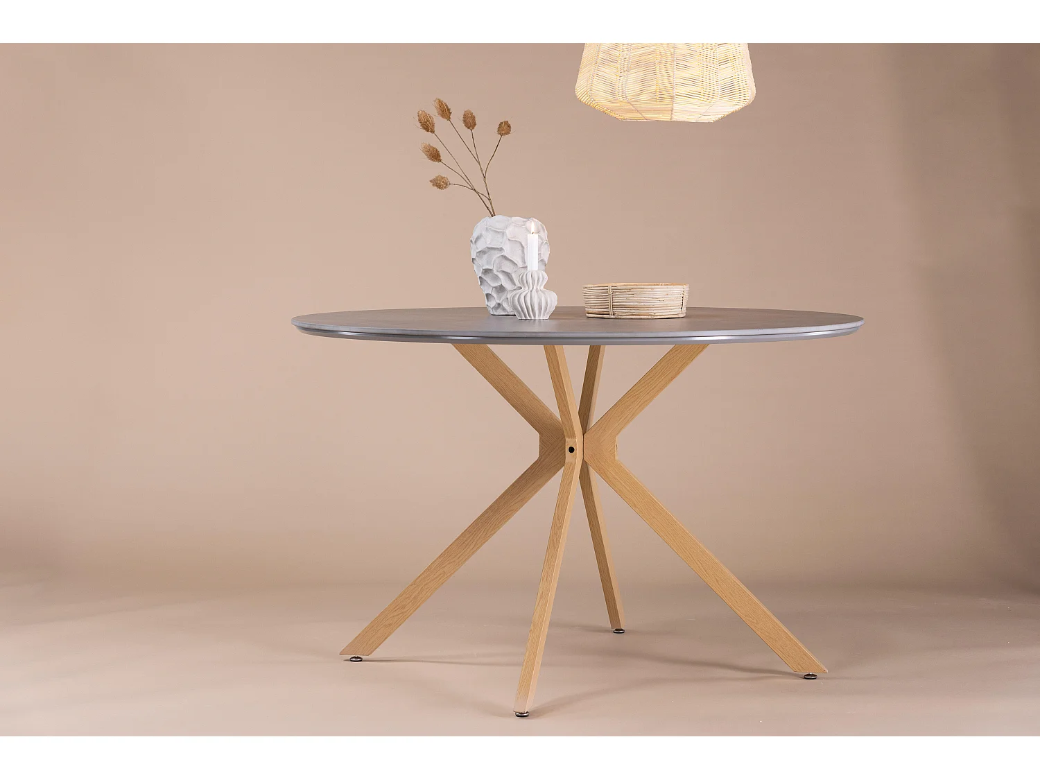 Table À Manger PIAZZA DT120 120x120x75 Gris