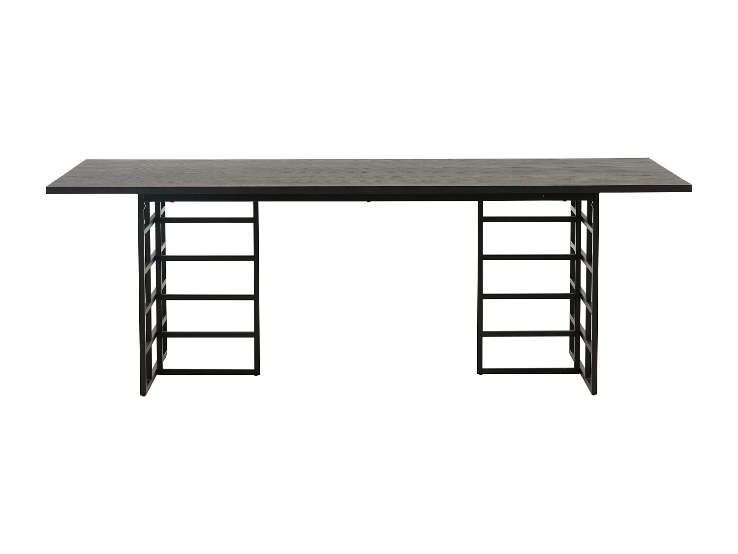 Table À Manger YSTAD DT100 100x220x75 Noir