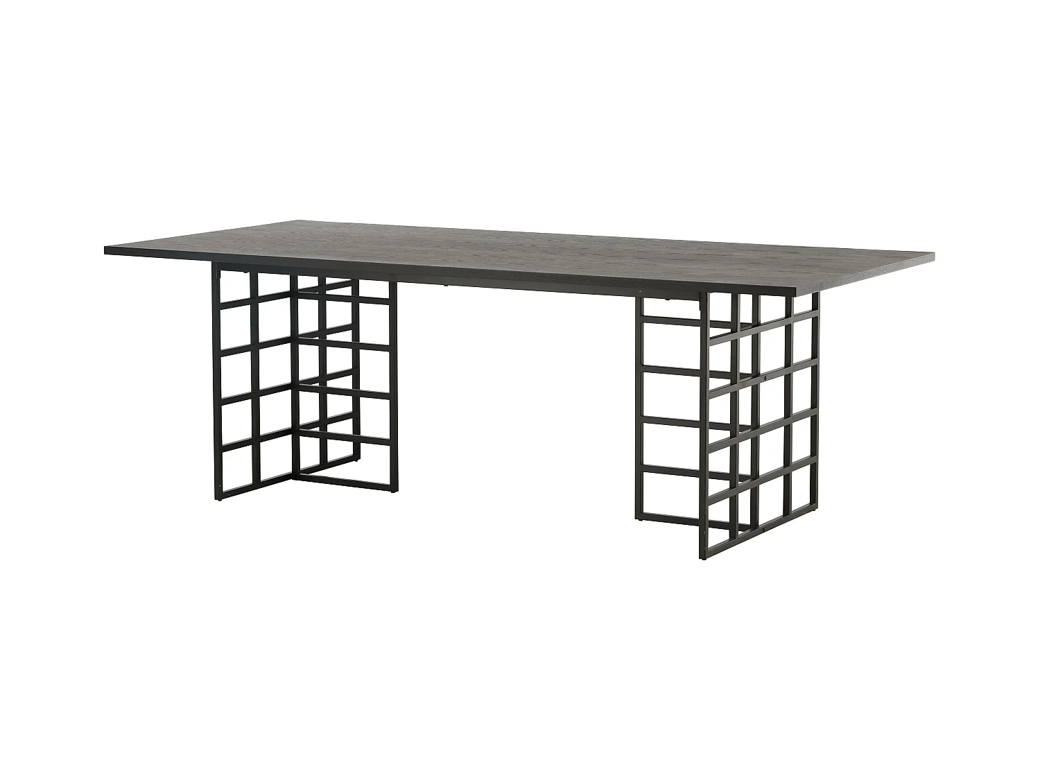 Table À Manger YSTAD DT100 100x220x75 Noir