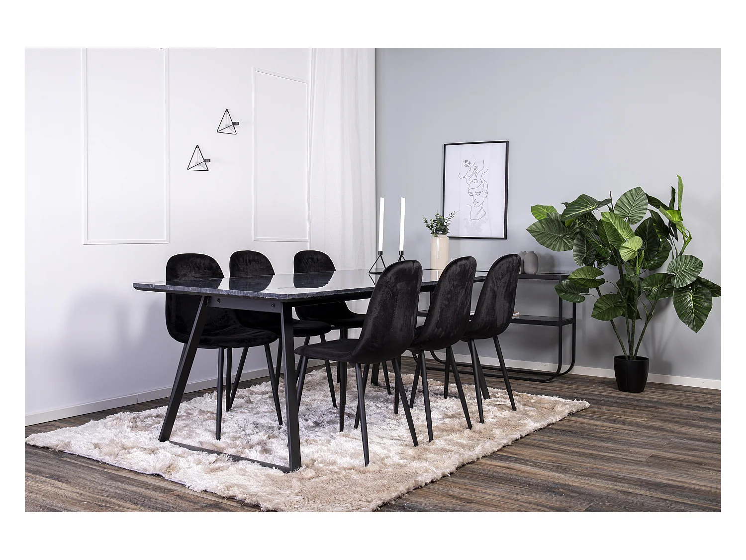 Tavolo Da Pranzo ESTELLE DT90 90x200x76 Grigio