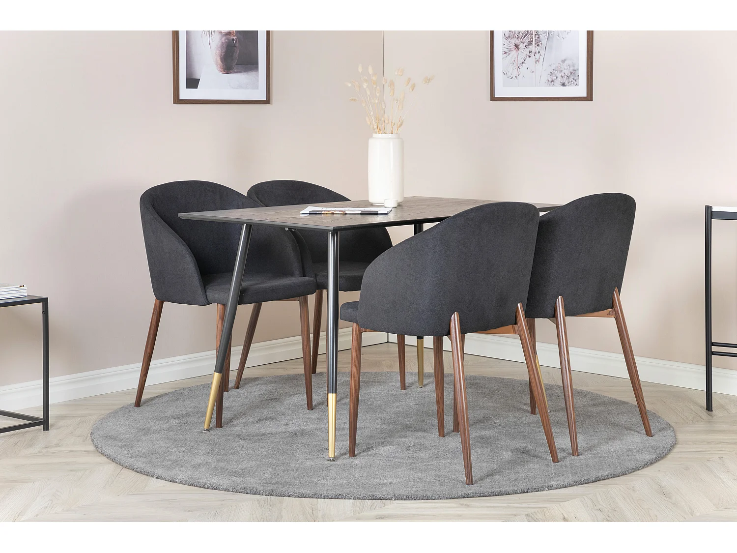 Eetkamertafel DIPP DT85 85x120x75 Zwart