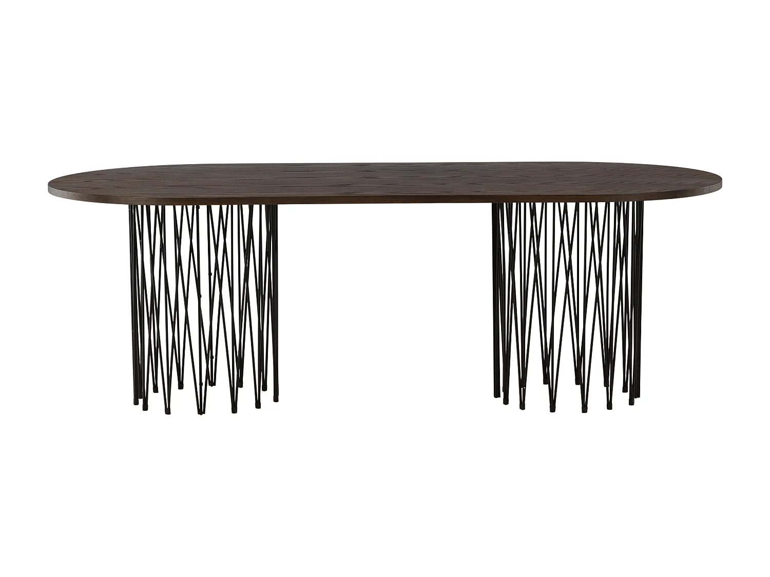 Table À Manger STONE DT100 100x220x74 Brun