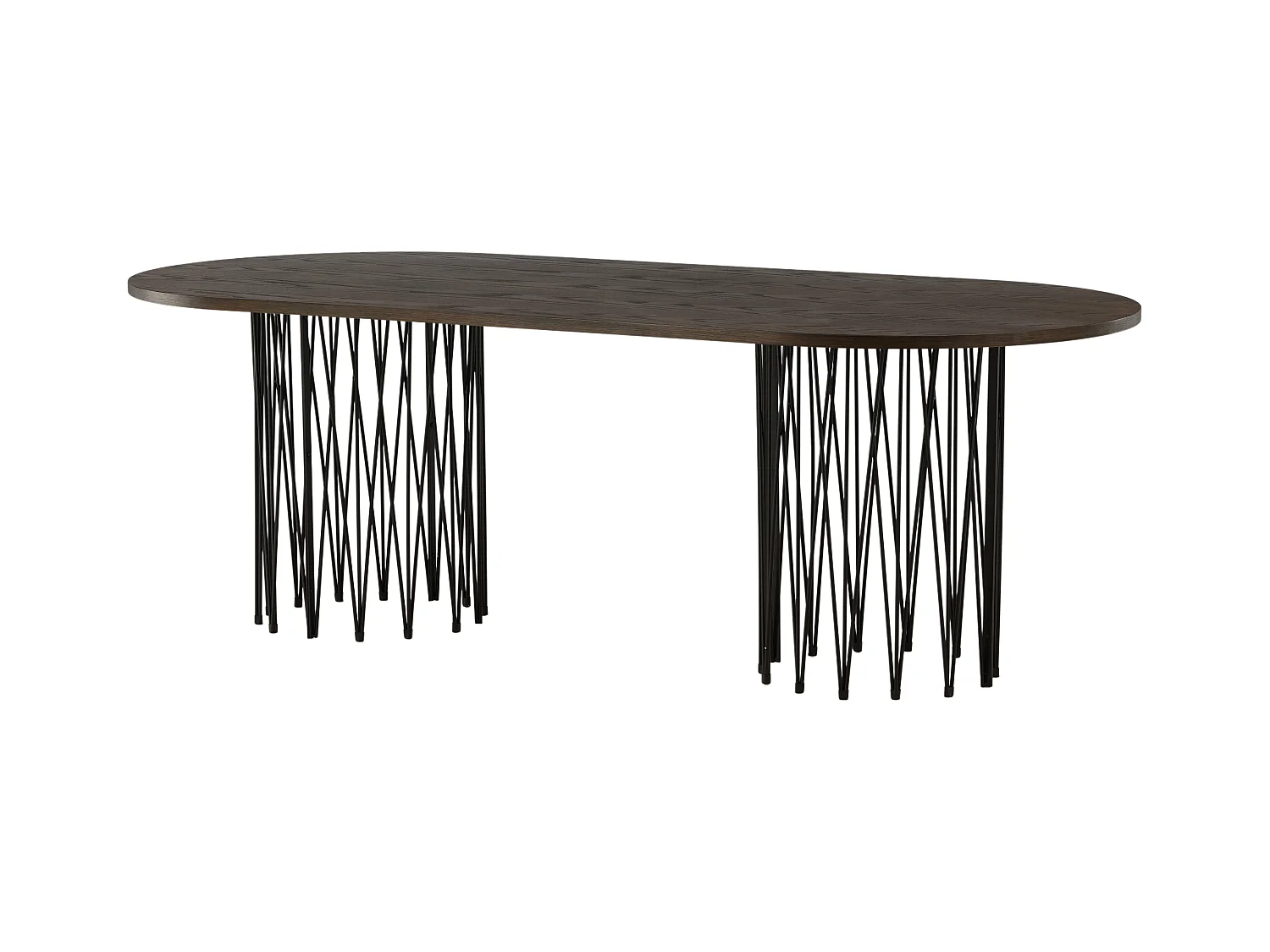 Table À Manger STONE DT100 100x220x74 Brun