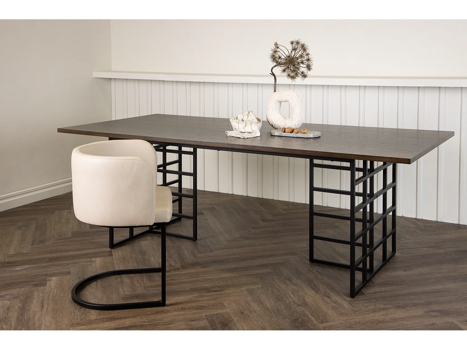 Eetkamertafel YSTAD DT100 100x220x75 Bruin