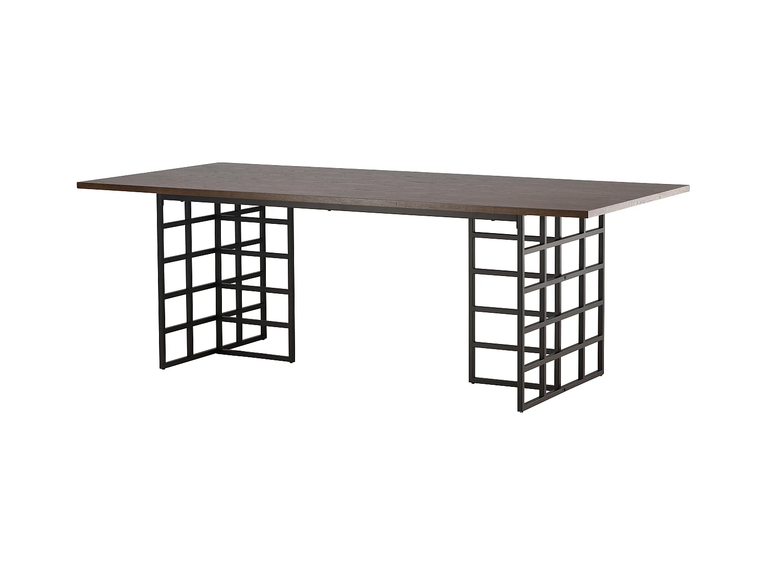Table À Manger YSTAD DT100 100x220x75 Brun