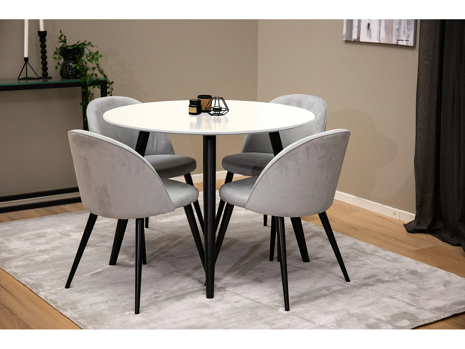 Esstisch PLAZA DT100 100x100x75 Weiß