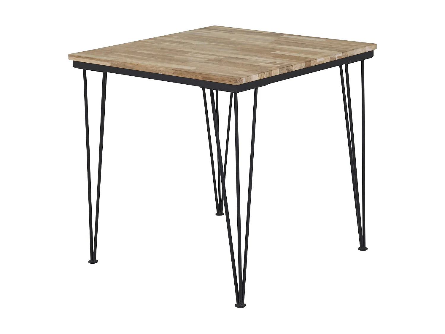 Table À Manger BALI DT80 80x80x75 Naturel