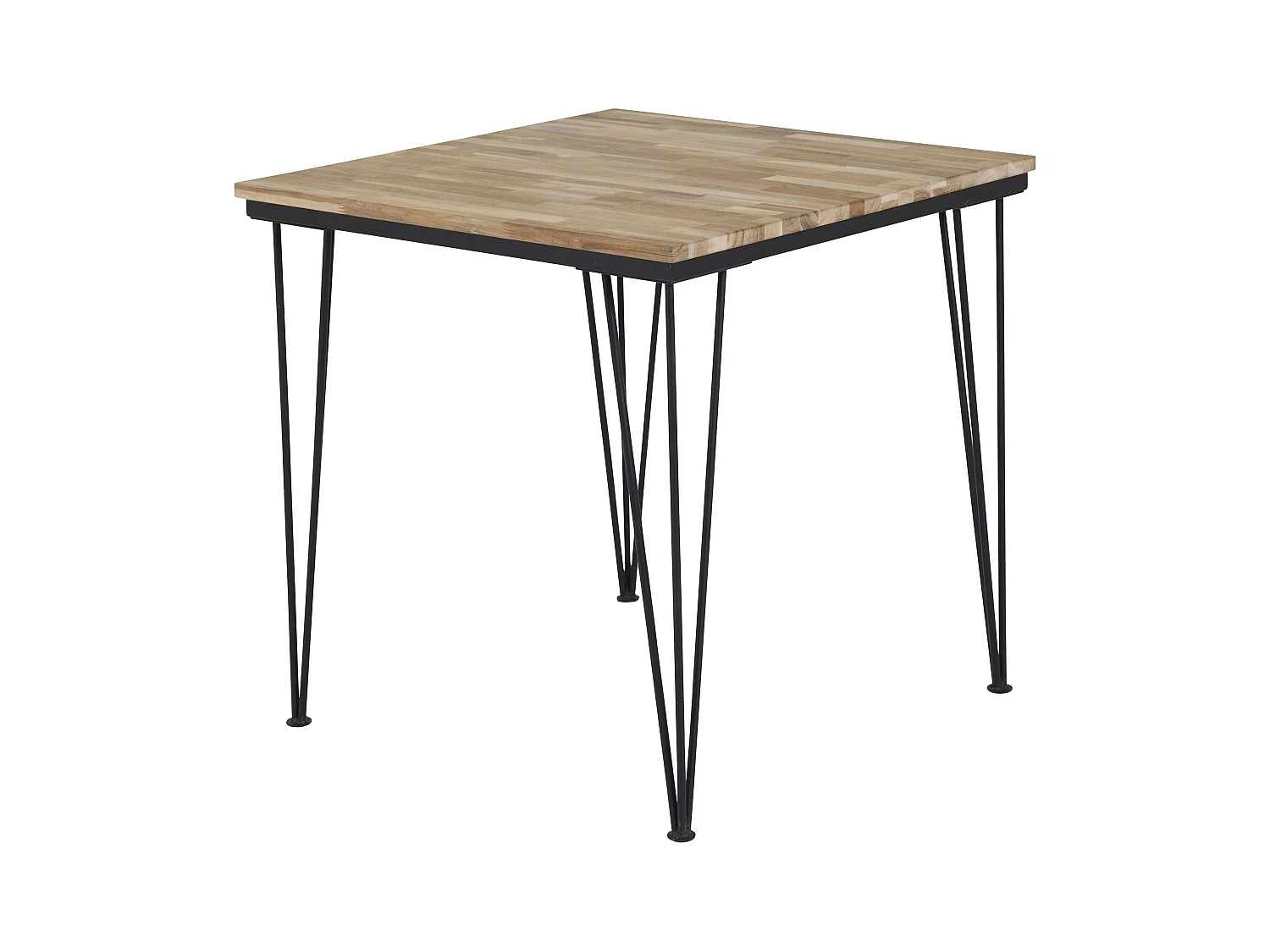 Table À Manger BALI DT80 80x80x75 Naturel