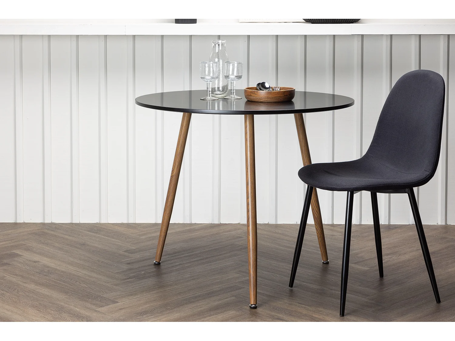 Eetkamertafel POLAR DT90 90x90x75 Zwart