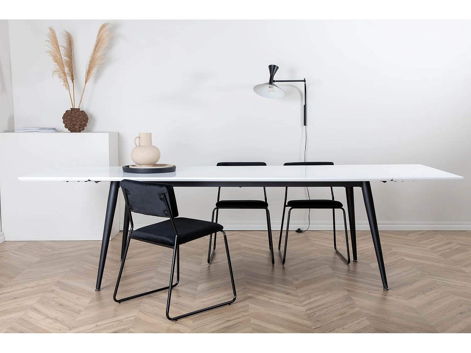 Table À Manger JIMMY DT90 90x195x76 Blanc