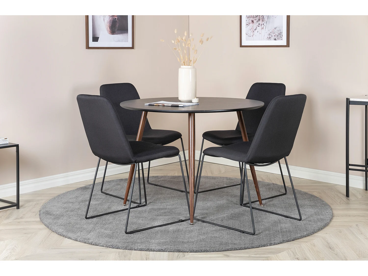 Mesa De Comedor PLAZA DT100 100x100x75 Negro