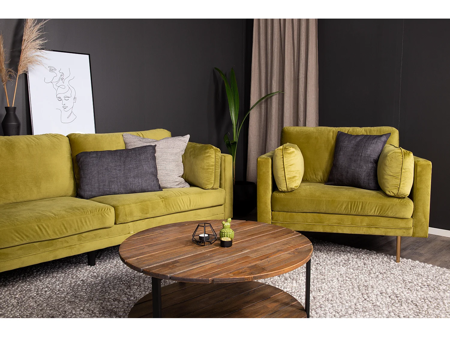 Sillón BOOM AC 1NOS 110x86x84 Verde