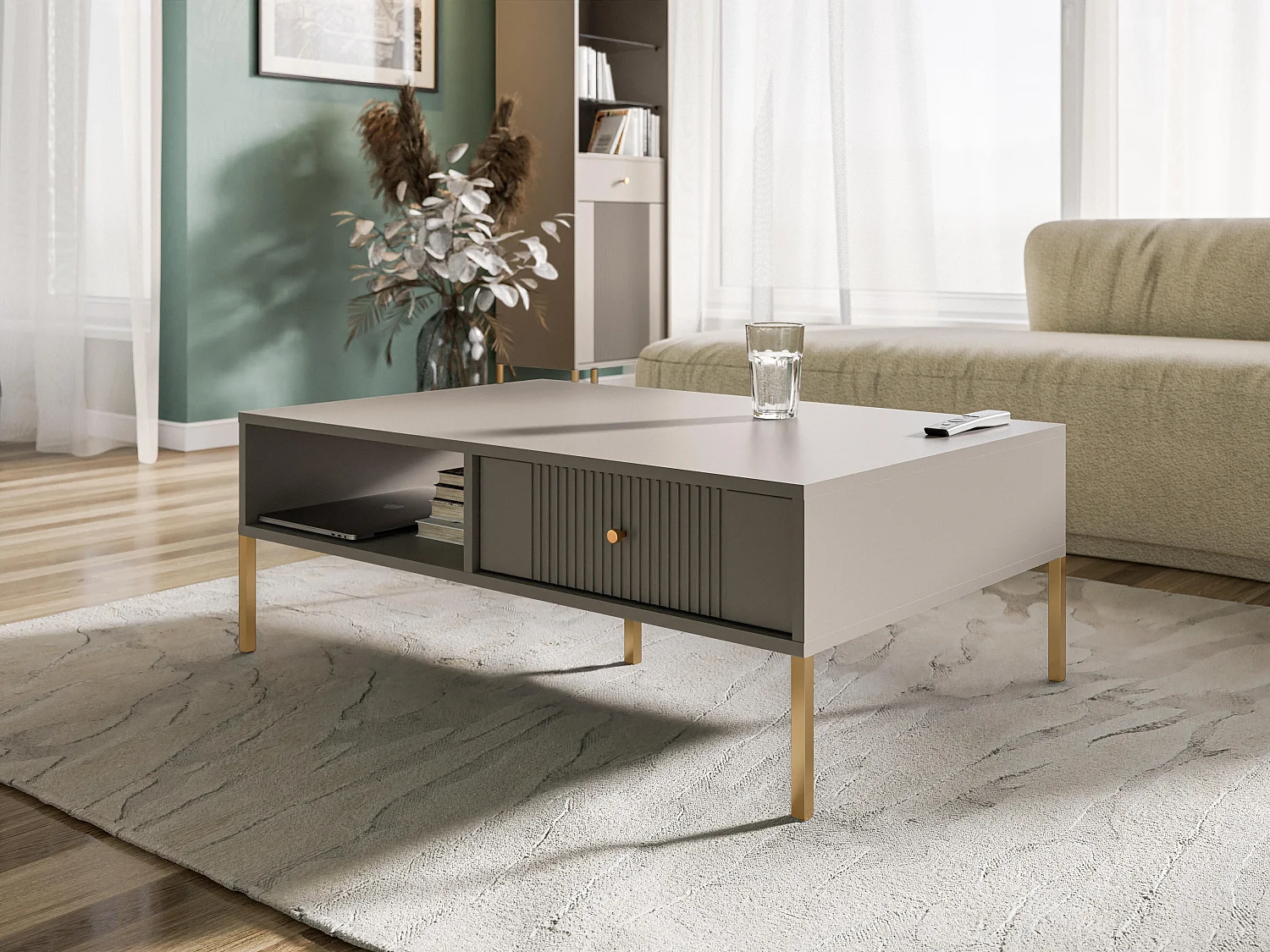 Table Basse ISEO CT104 104x68x40 Beige