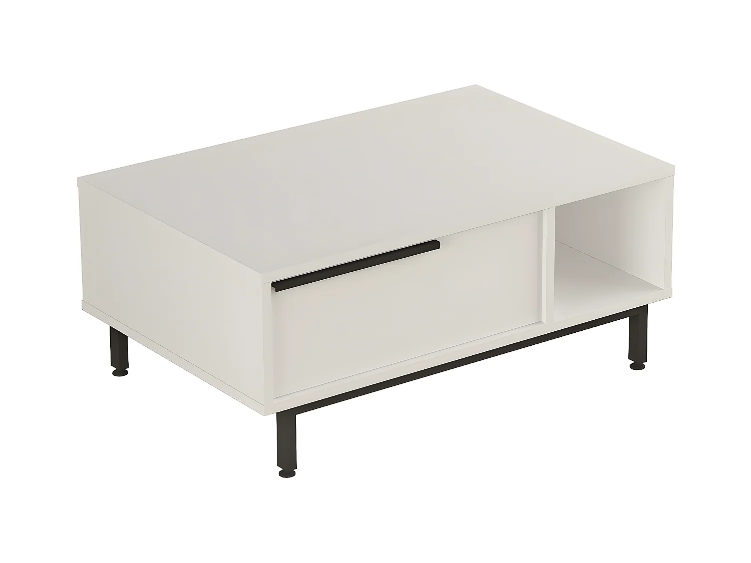 Table Basse OCEAN CT90 90x60x38 Blanc