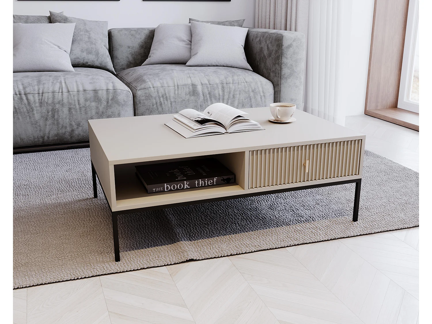 Couchtisch MAGGIORE CT104 104x68x40 Beige