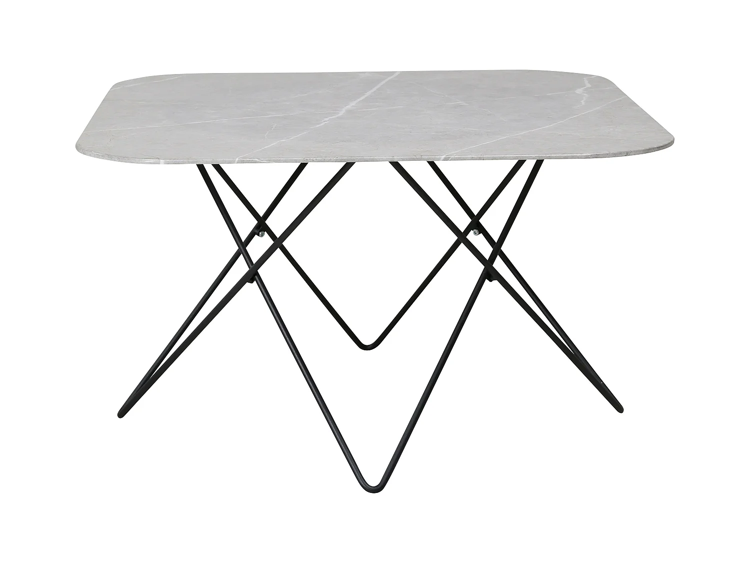 Table Basse TRISTAR CT80 80x80x50 Gris