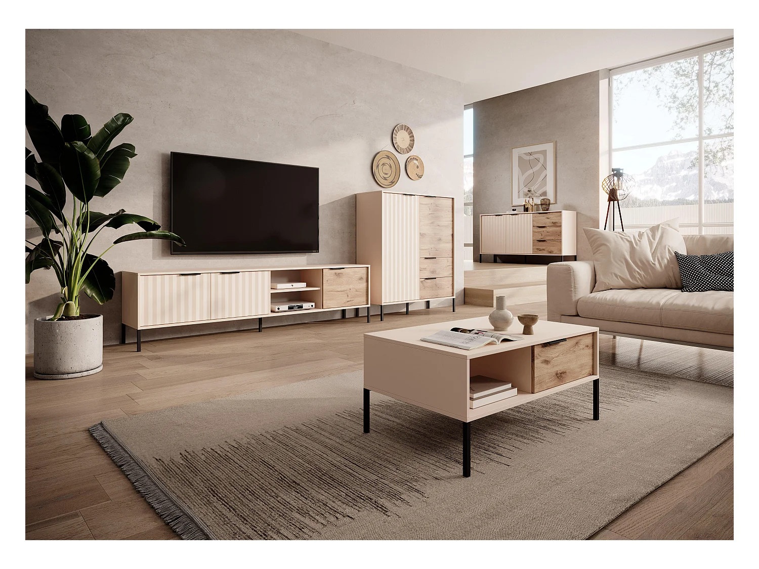 Salontafel RAVE CT97 97x60x45 Beige