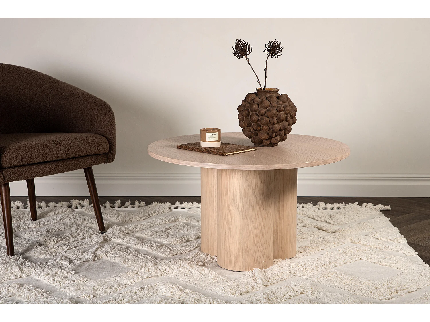 Couchtisch OLIVIA CT80 80x80x45 Beige