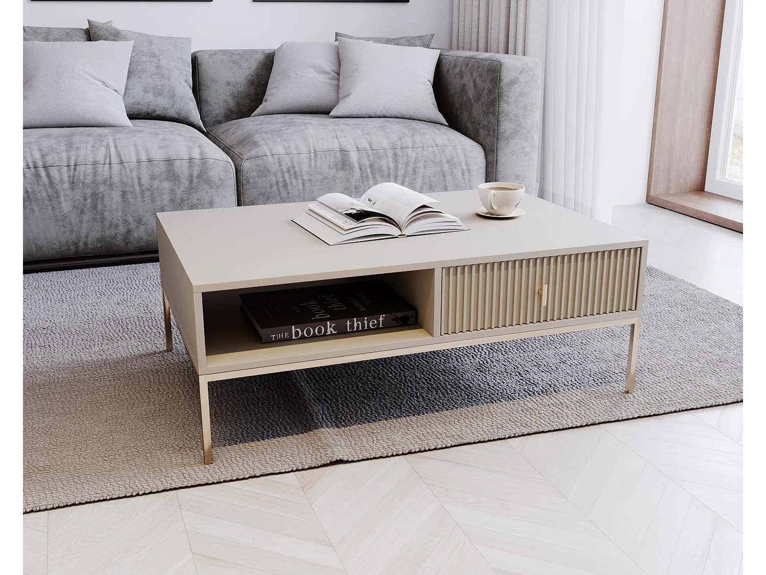 Couchtisch MAGGIORE CT104 104x68x40 Beige