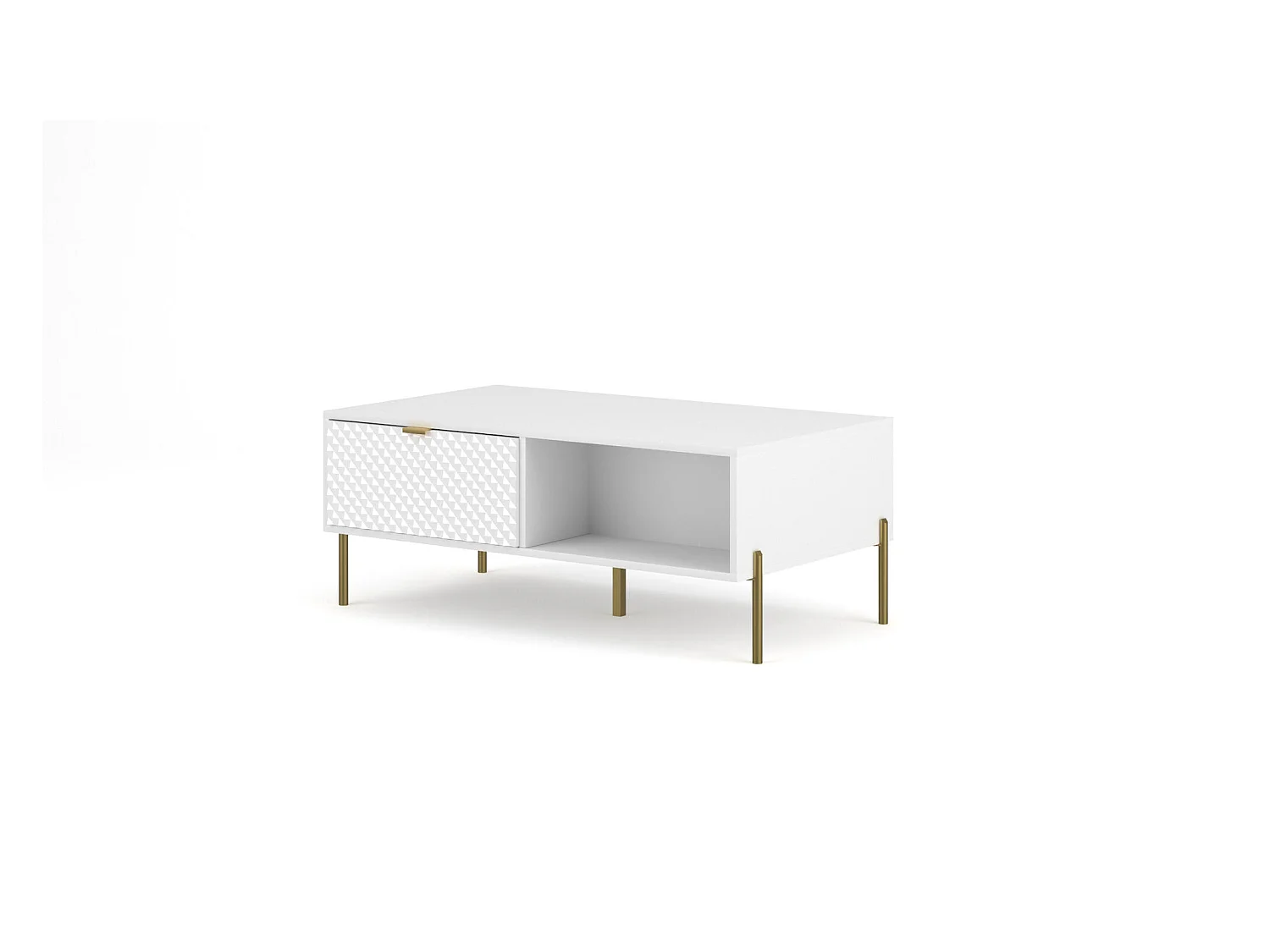 Table Basse DIAMO CT104 104x60x43 Blanc