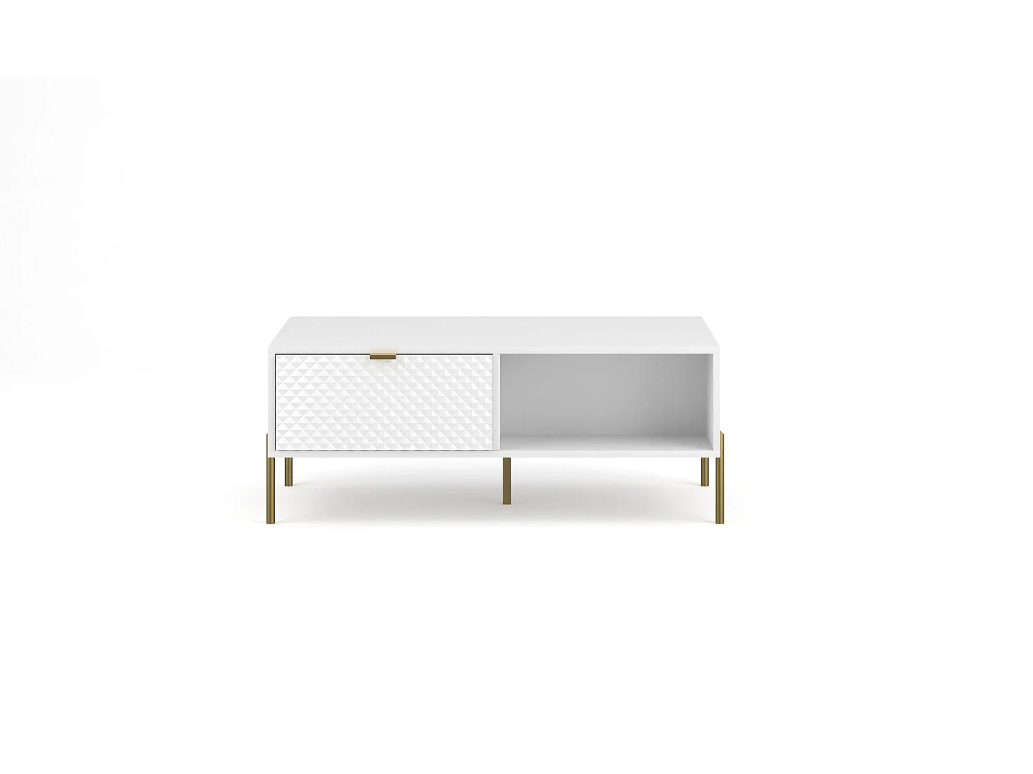 Table Basse DIAMO CT104 104x60x43 Blanc