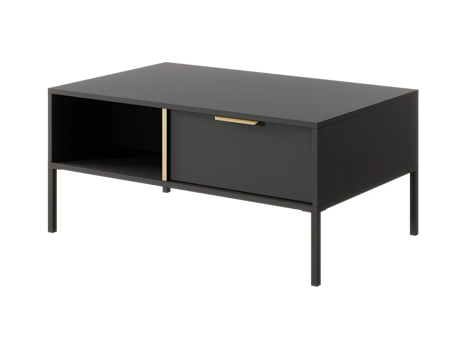 Table Basse LARS CT97 97x60x45 Noir