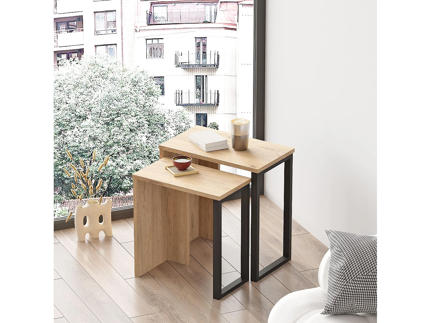 Table Basse OCEAN CT51 51x30x53 Naturel