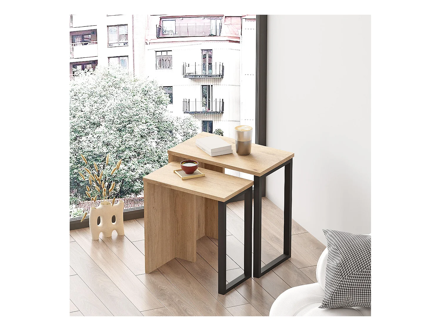 Table Basse OCEAN CT51 51x30x53 Naturel