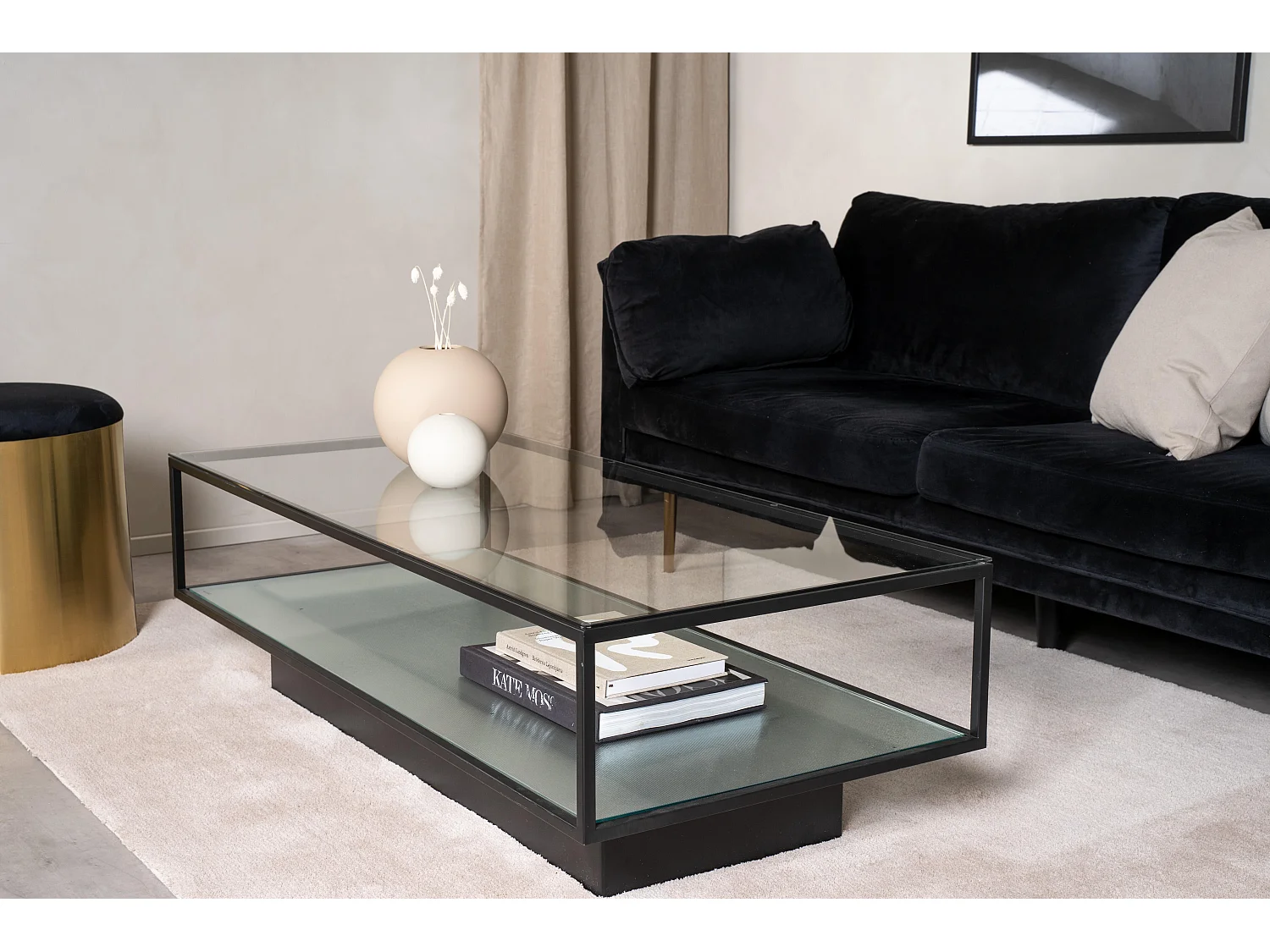 Table Basse MAGLEHEM CT60 60x130x38 Noir