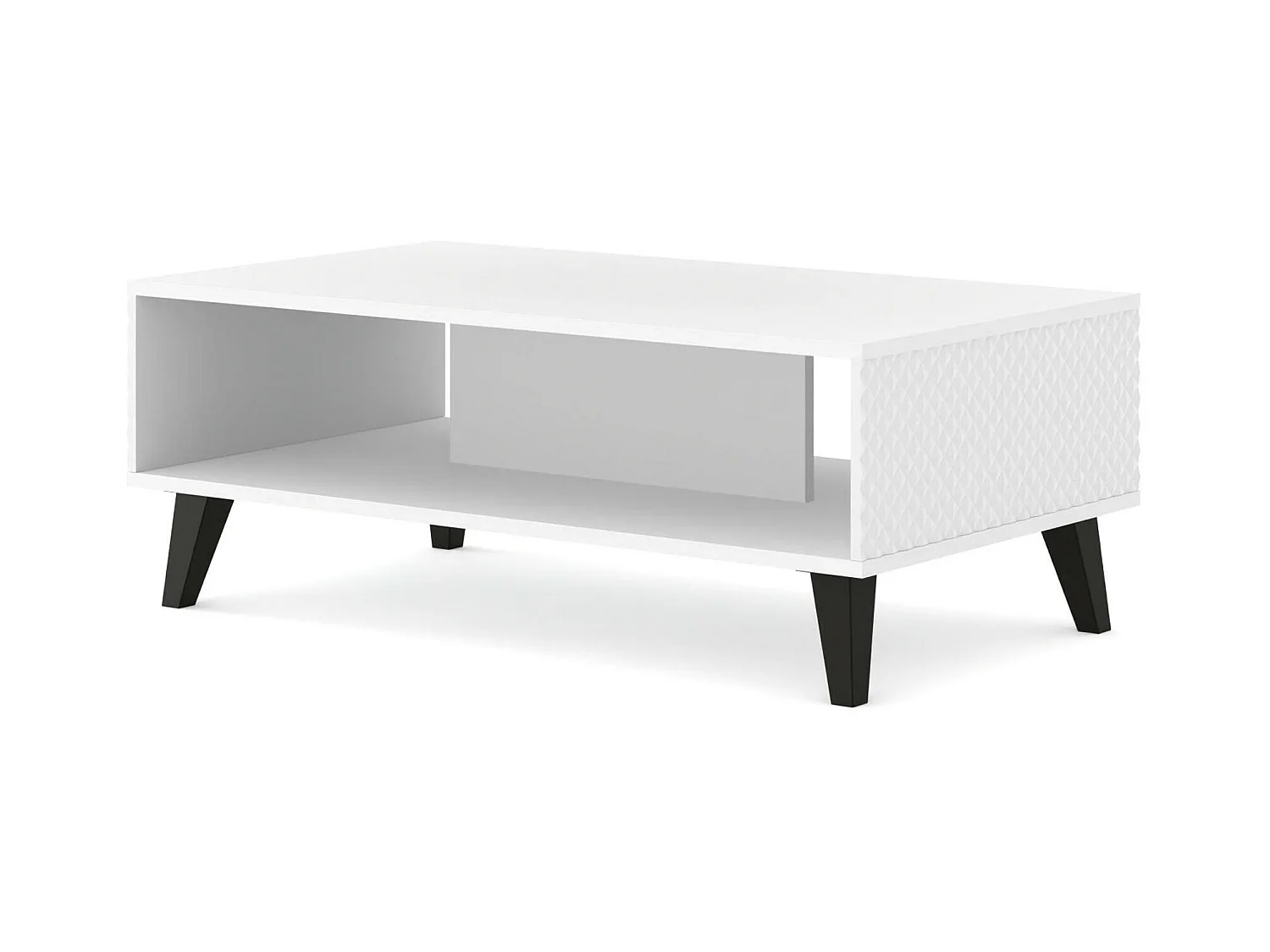 Table Basse RAVENNA PC CT90 90x60x43 Blanc