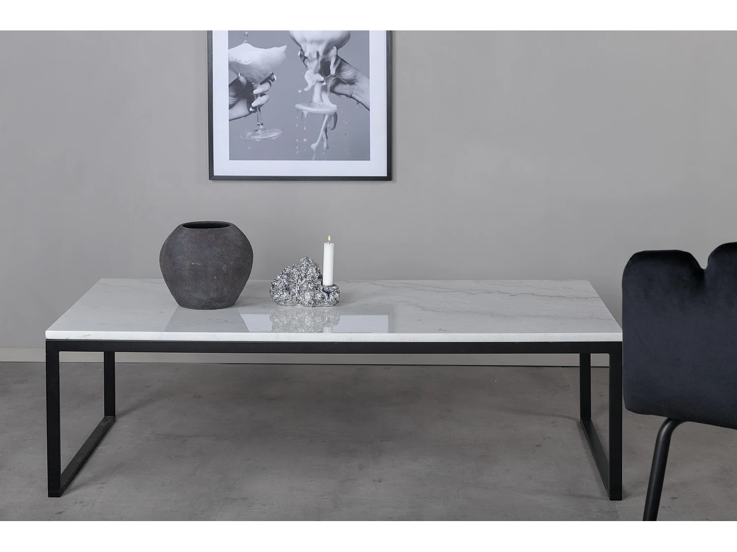 Table Basse ESTELLE CT60 60x120x36 Blanc