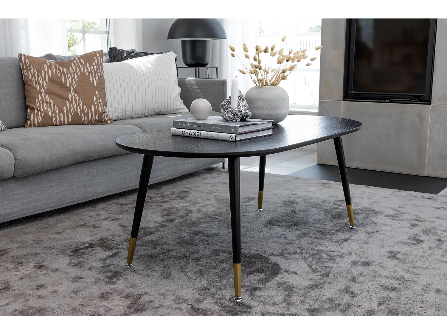 Salontafel DIPP CT60 60x120x47 Zwart