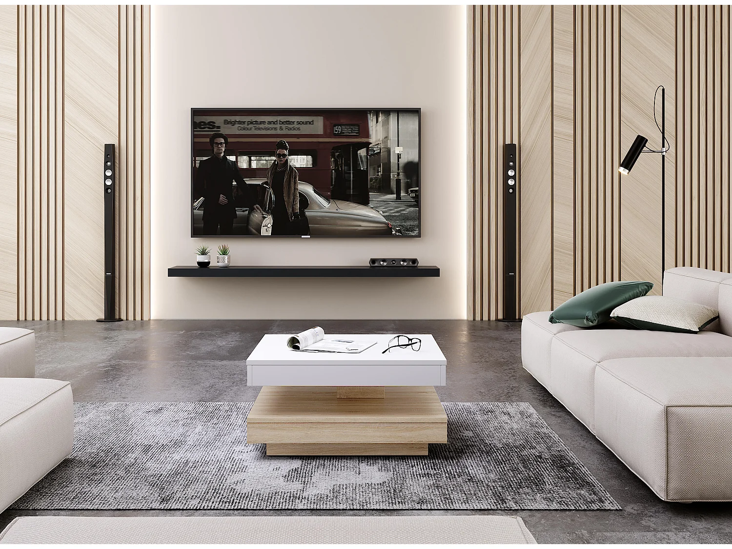 Salontafel PICO CT67 67x67x33 Beige