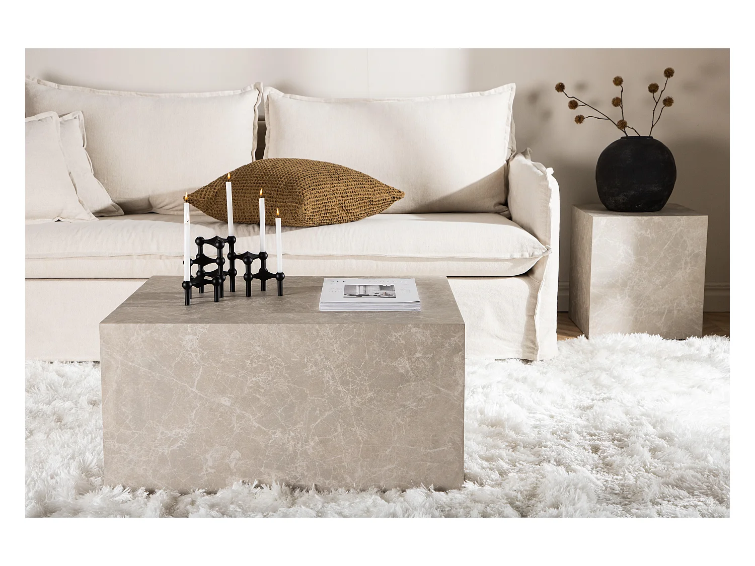 Salontafel JERSEY CT60 60x80x40 Beige