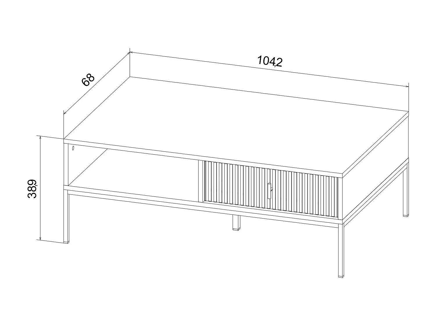Salontafel MAGGIORE CT104 104x68x40 Groen
