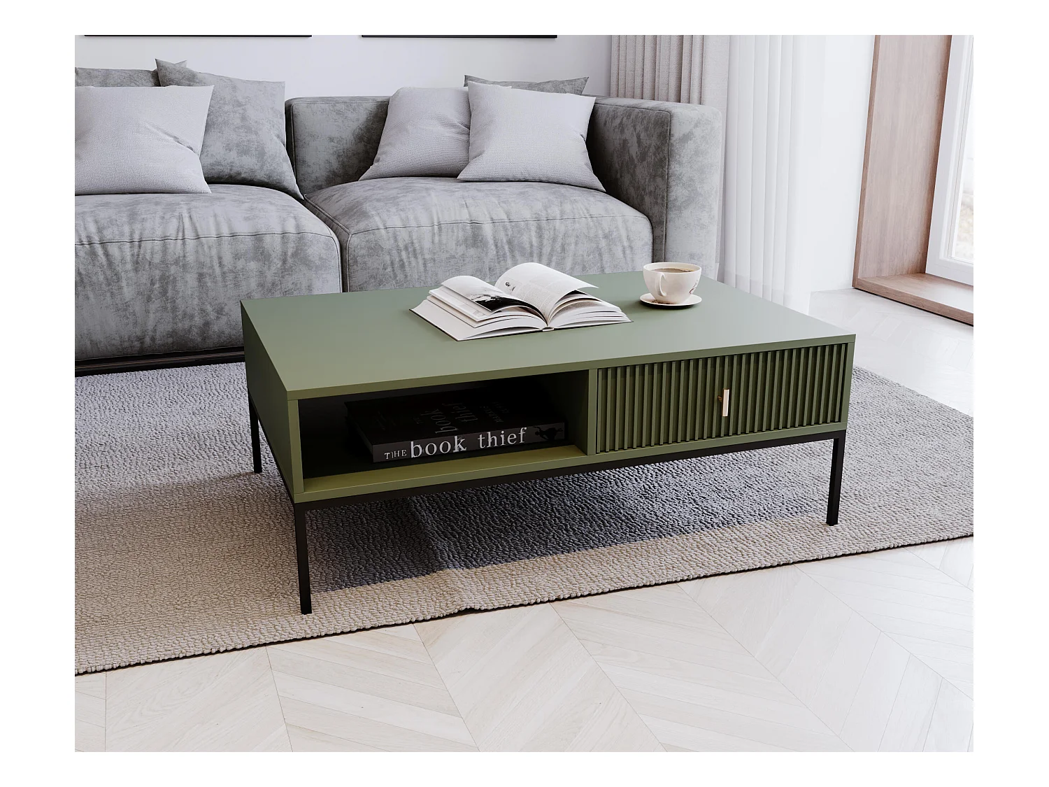 Table Basse MAGGIORE CT104 104x68x40 Vert
