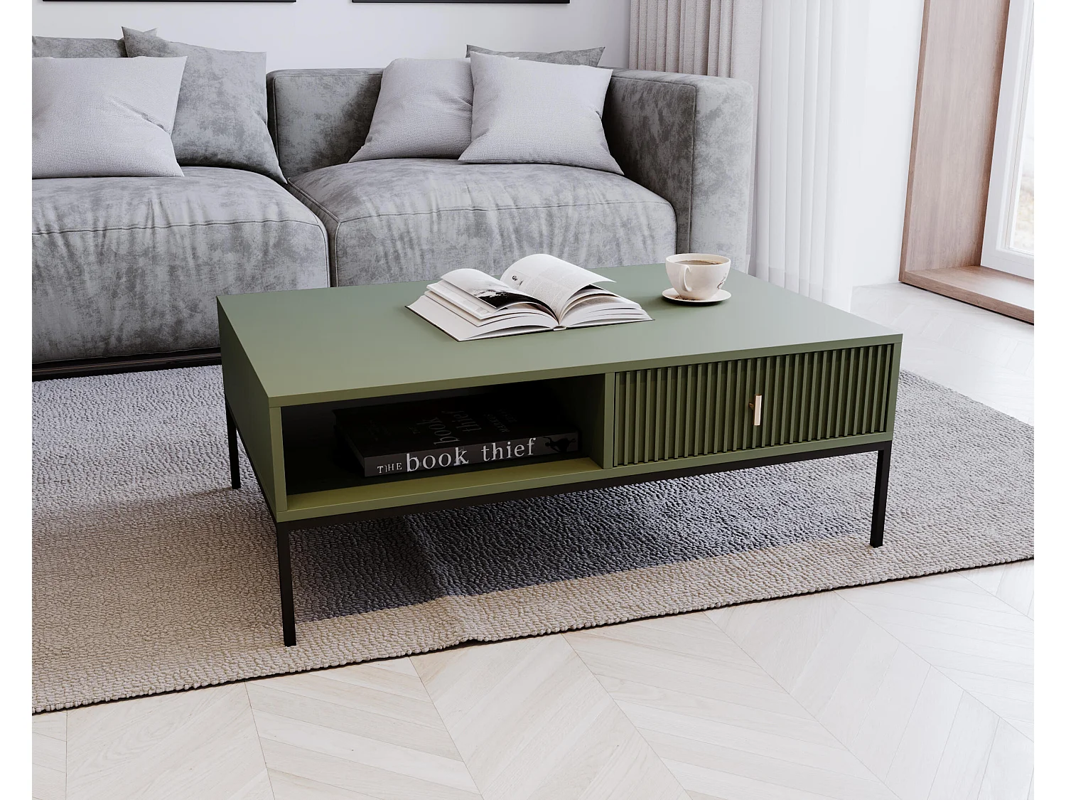 Table Basse MAGGIORE CT104 104x68x40 Vert