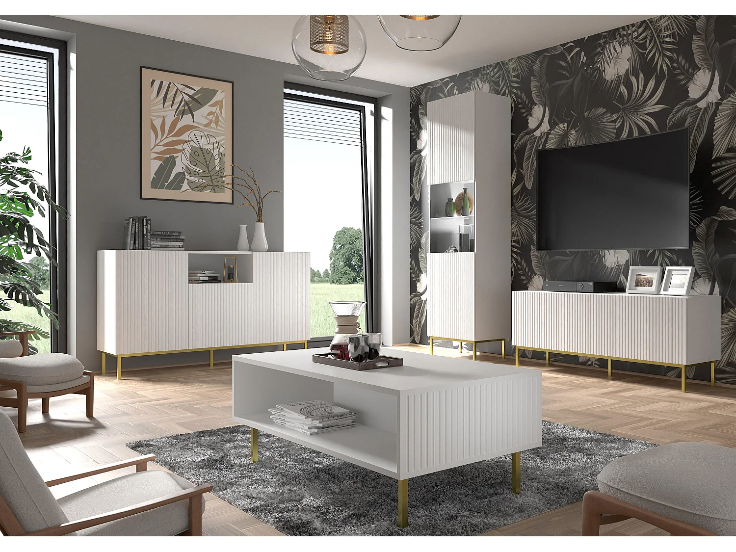 Salontafel RAVENNA B CT90 90x60x43 Wit